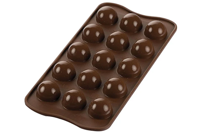 Moule en silicone professionnel Silikomart Easy Choc Tartufino 15 truffes