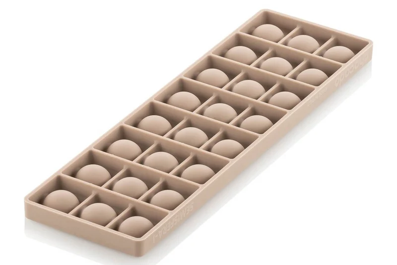 Moule en tritan et insert en silicone Silikomart Chocado 24 demi-sphères