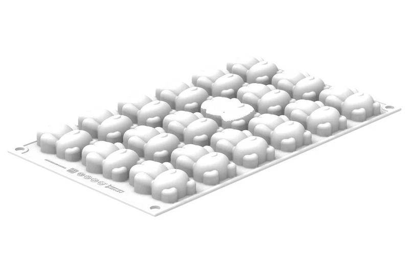 Moule en silicone professionnel Silikomart 300x175mm 18 mini oursons 20ml
