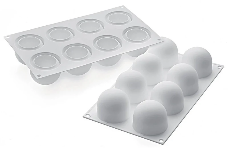 Moule en silicone profesionnel Silikomart 8 truffes 62x52mm