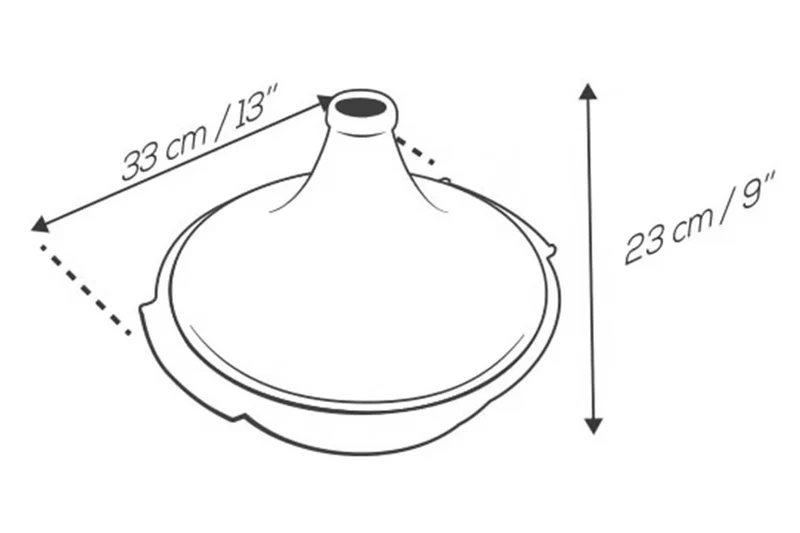 Plat à tajine Peugeot Atlas en céramique rouge diamètre 30cm
