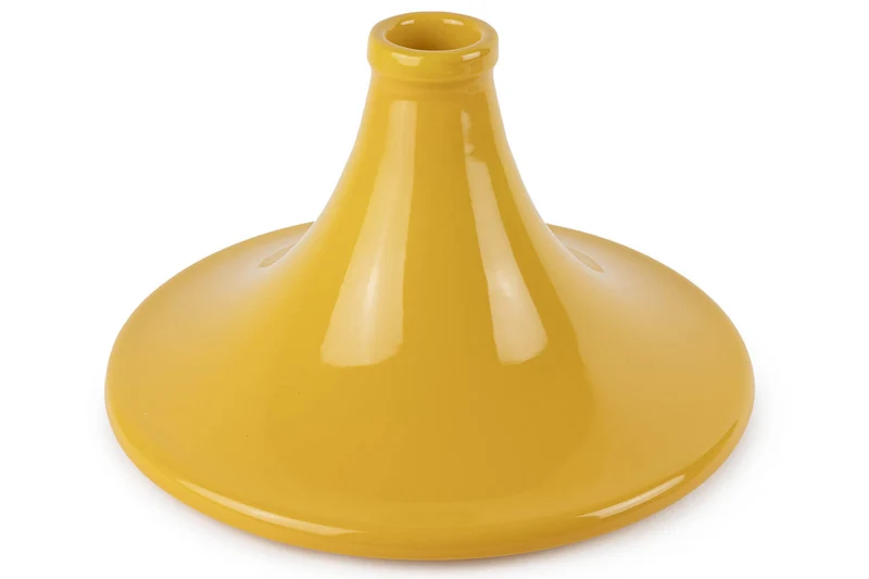 Plat à tajine Peugeot Atlas en céramique jaune safran diamètre 30cm