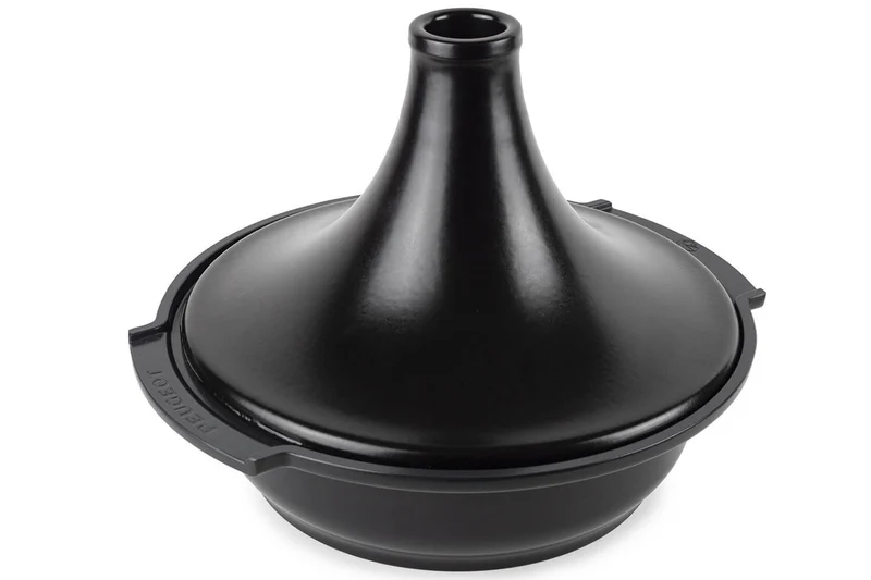 Plat à tajine Peugeot Atlas en céramique noir satin diamètre 30cm
