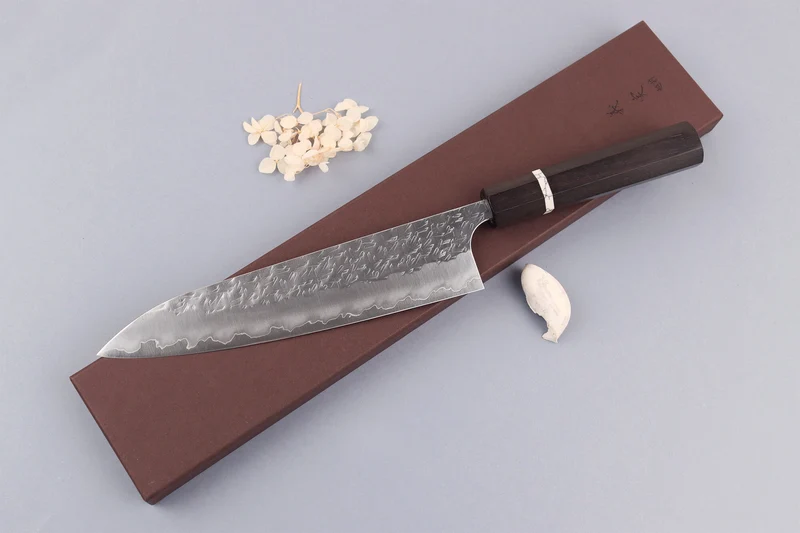 Couteau de chef 21cm japonais artisanal Yoshimi Kato Hyo SG2
