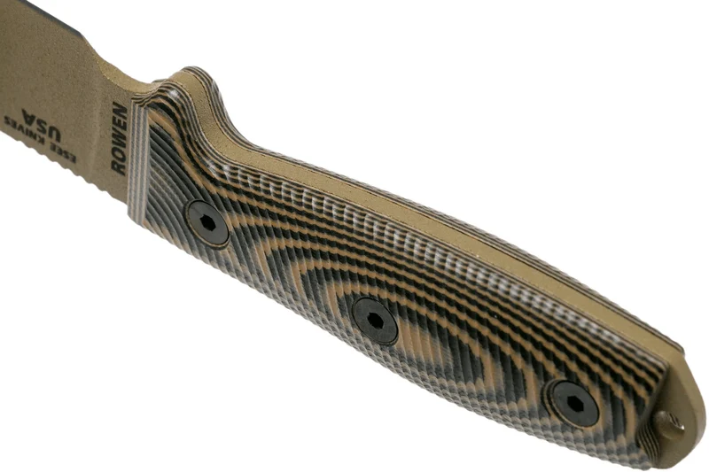 Couteau Esee 3 3PMDE-005 lame acier carbone 8,8cm manche G10 coyote et noir + étui