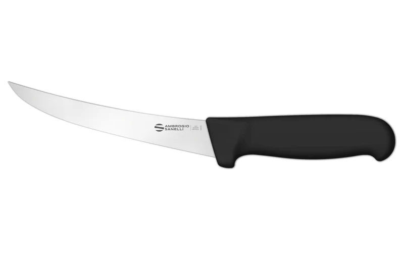 Couteau à désosser professionnel Ambrogio Sanelli Supra lame courbée rigide