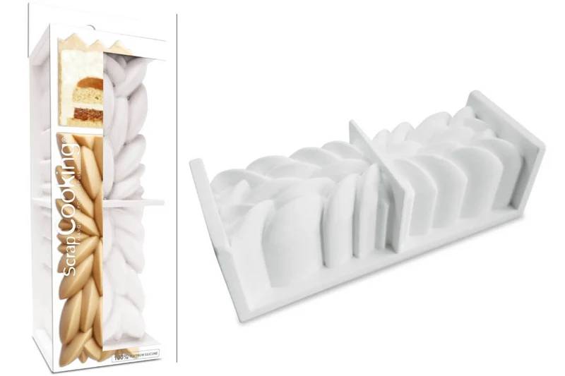 Moule silicone bûche 3D Scrapcooking Instant en silicone 25x8x8cm