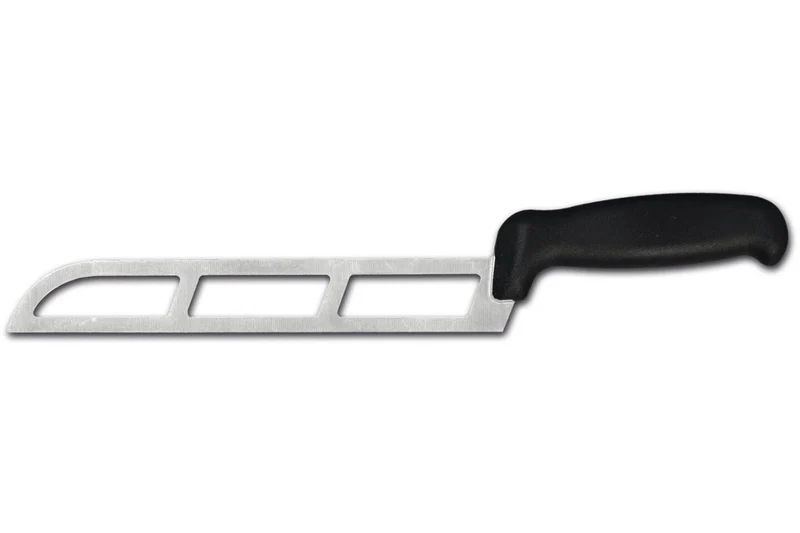 Couteau à fromage professionnel Ambrogio Sanelli Supra ajouré noir 22cm