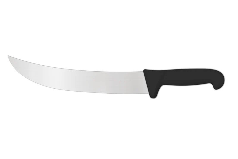 Couteau de boucher professionnel Ambrogio Sanelli Supra noir style américain