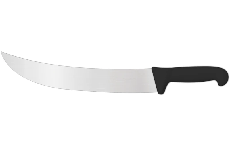 Couteau de boucher professionnel Ambrogio Sanelli Supra noir style américain