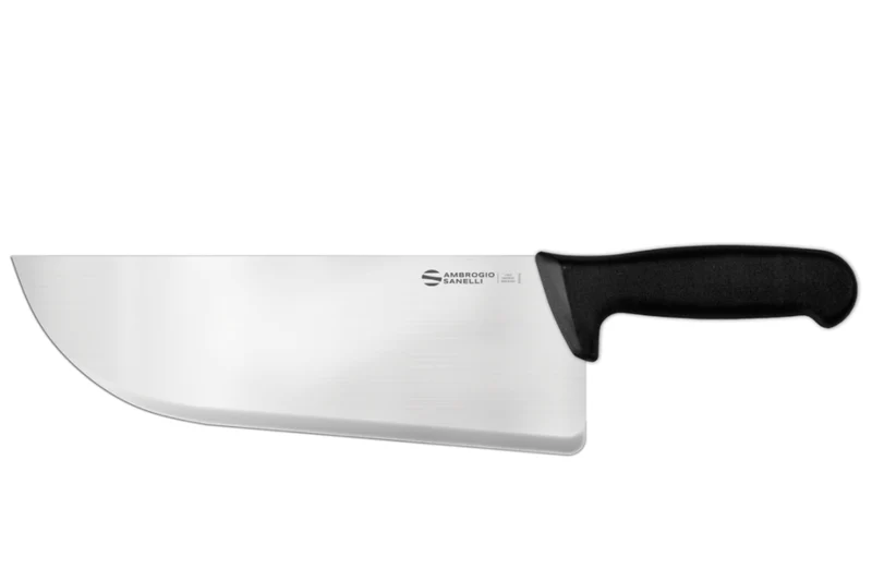 Couteau de boucher lourd professionnel Ambrogio Sanelli Supra noir 28cm