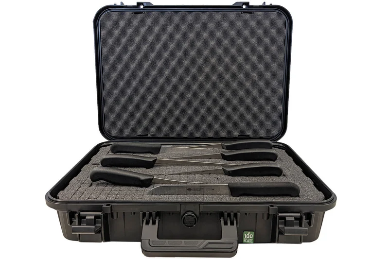 Valise à couteaux Ambrogio Sanelli Caravel Compact 9 couteaux Supra + 5 accessoires