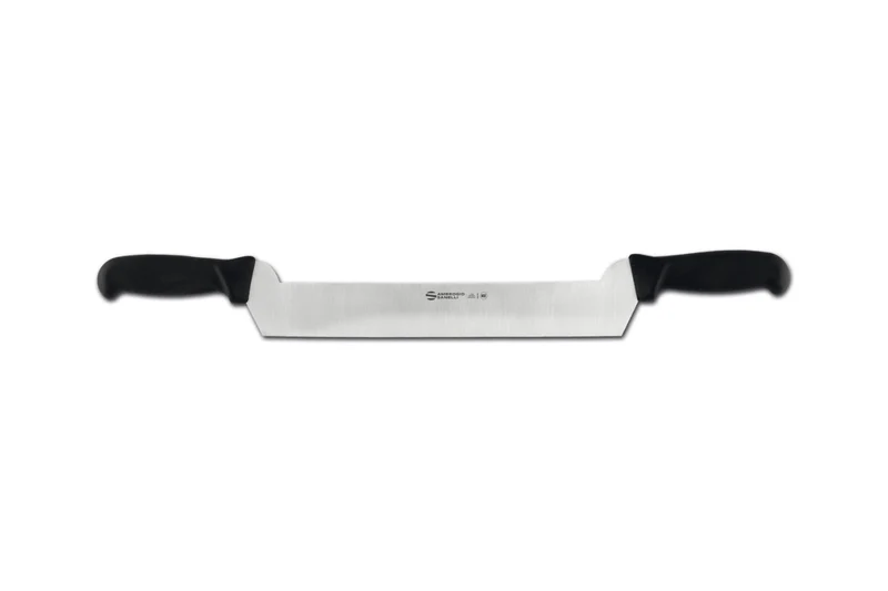 Couteau à fromage double manche professionnel Ambrogio Sanelli Supra noir