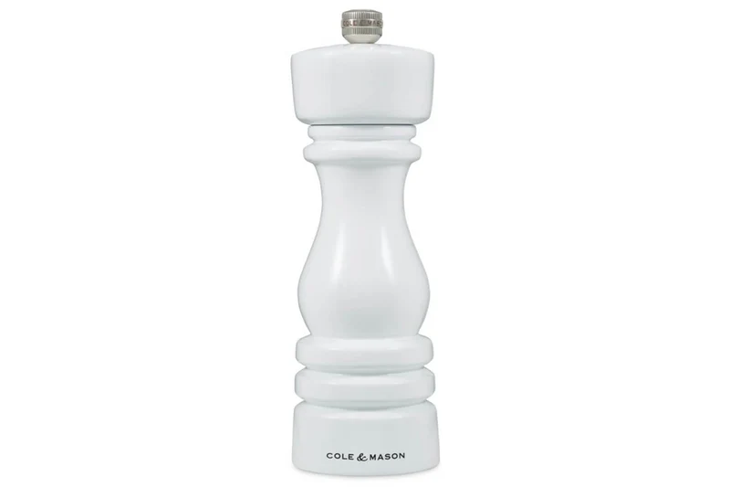 Moulin à sel Cole & Mason London blanc gloss 18cm
