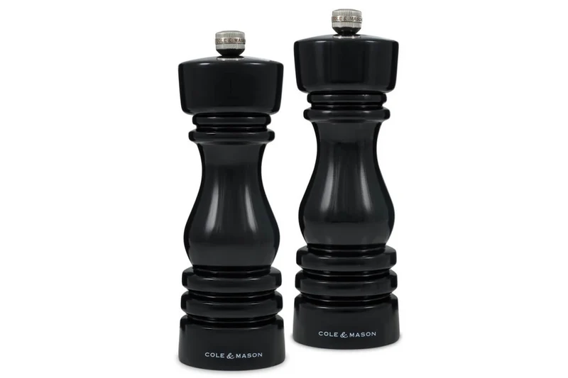 Coffret moulins sel et poivre Cole & Mason London noir gloss 18cm