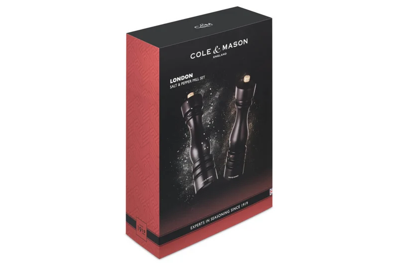 Coffret moulins sel et poivre Cole & Mason London chocolat 22cm