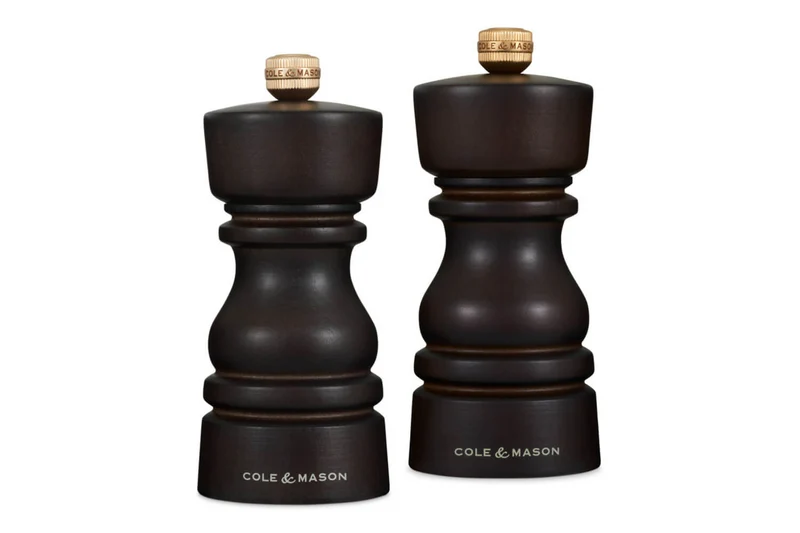 Coffret moulins sel et poivre Cole & Mason London chocolat 13cm