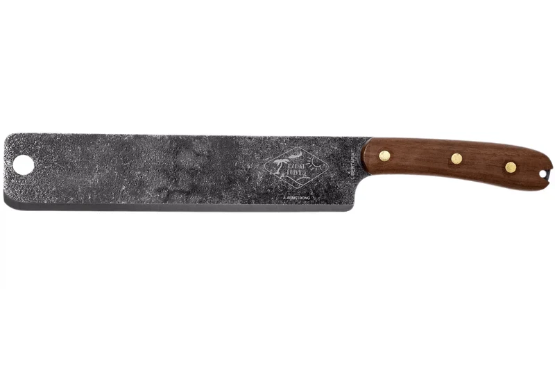 Machette Esee Expat Libertariat lame acier carbone 22,8cm manche bois de noyer + étui