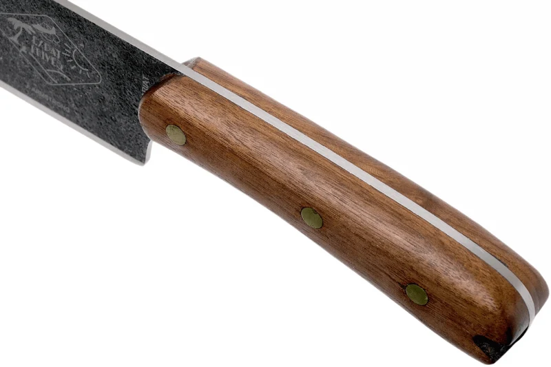 Machette Esee Expat Libertariat lame acier carbone 22,8cm manche bois de noyer + étui