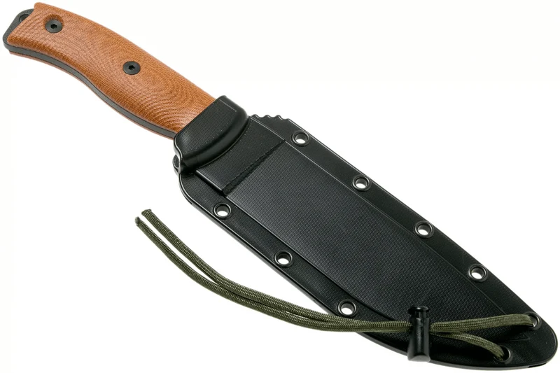 Couteau Esee 6 6PB-011 lame carbone 16,5cm manche G10/micarta marron + étui