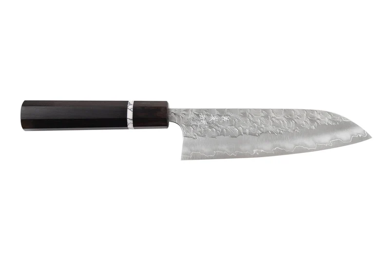 Couteau santoku 16,5cm japonais artisanal Yoshimi Kato Hyo SG2