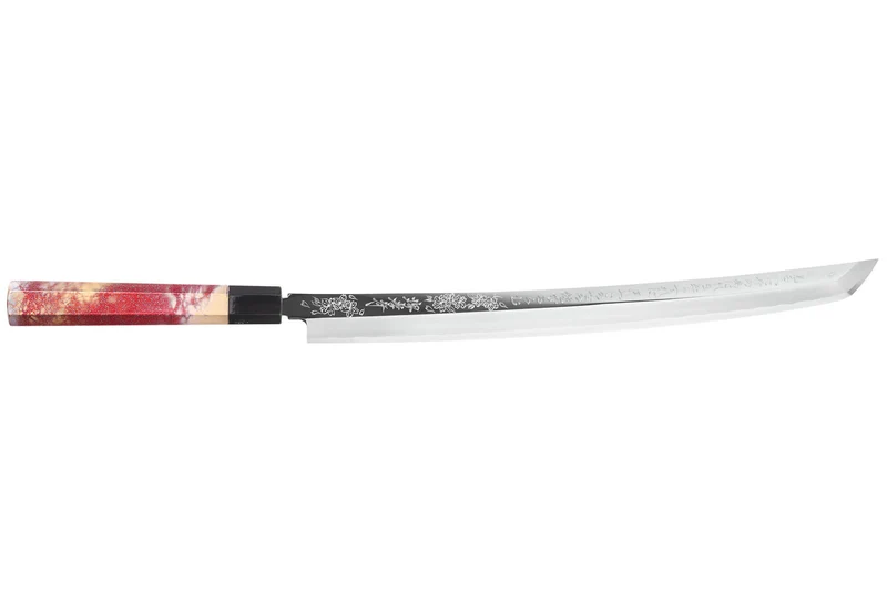 Couteau sakimaru takohiki 39cm japonais artisanal Sakai Takayuki Rinka