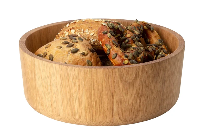 Saladier Continenta en bois de chêne Ø26x10,3cm