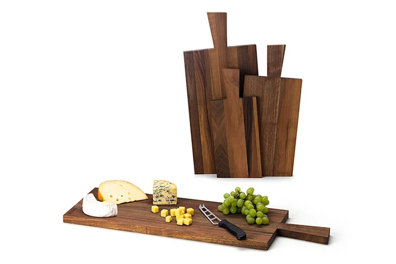 Planche apéritive Continenta en bois de noyer 39x17x2cm