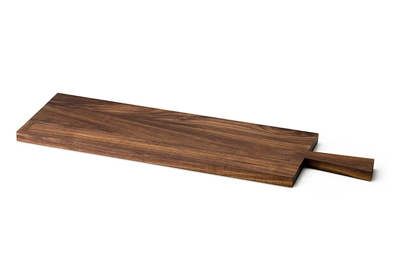 Planche apéritive Continenta en bois de noyer 69x23x2cm