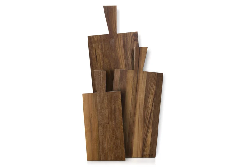 Planche apéritive Continenta en bois de noyer 69x23x2cm