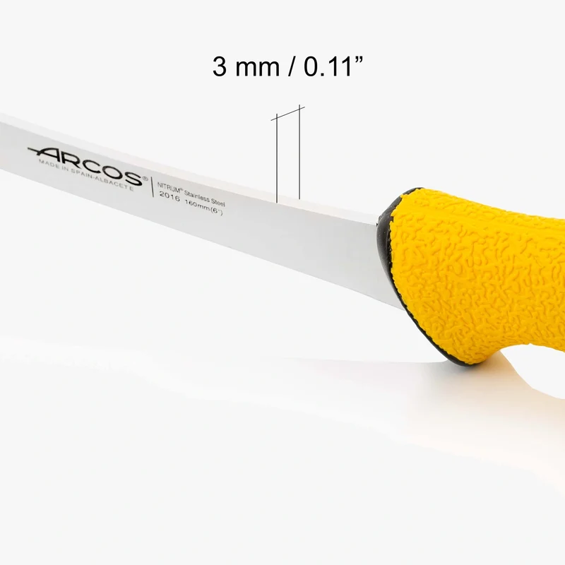 Cuchillo Deshuesador Rígido Serie Dúo Pro 160 mm Punta Biselada