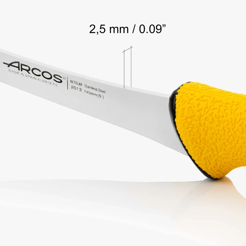 Cuchillo Deshuesador Semi Rígido Serie Dúo Pro 140 mm Punta Biselada