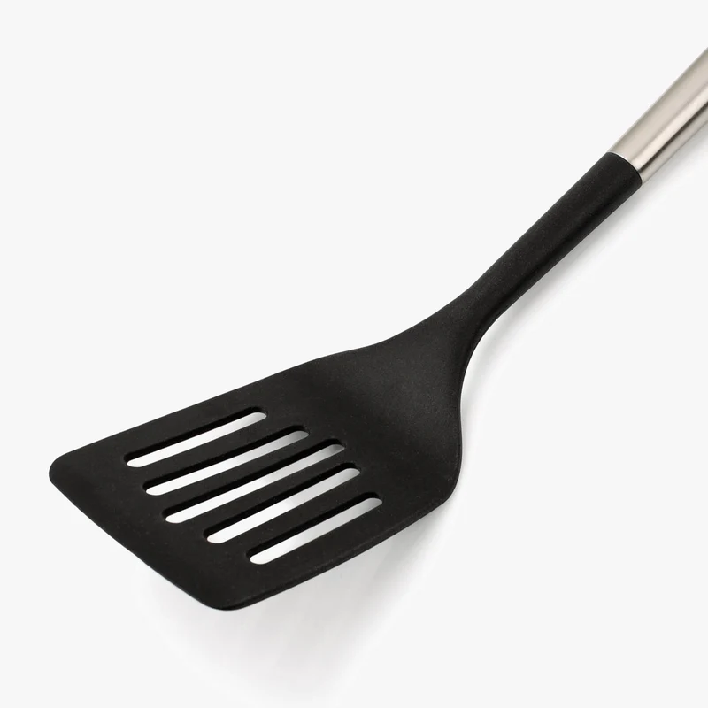 Espátula Ranurada 339 mm de Acero Inox y Silicona