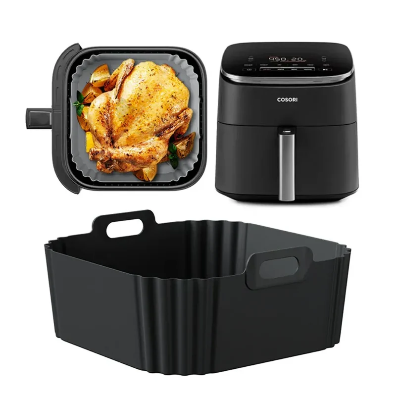Moule Silicone Air Fryer Réutilisable 225 cm pour Friture 5-8QT