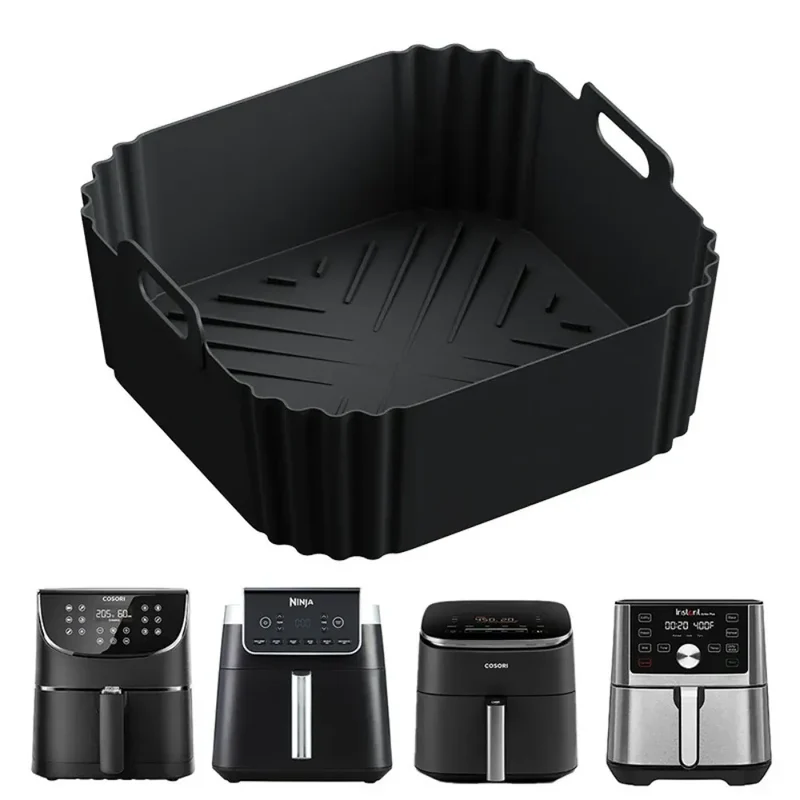 Moule Silicone Air Fryer Réutilisable 225 cm pour Friture 5-8QT