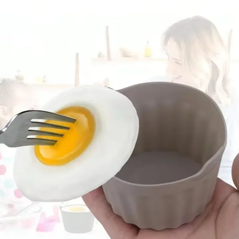 Moule Silicone Réutilisable Air Fryer Lot de 12 Ronds Antiadhésifs