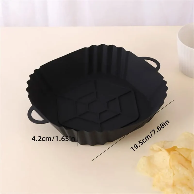 Moule Silicone Réutilisable Air Fryer Carré - 1 Pièce