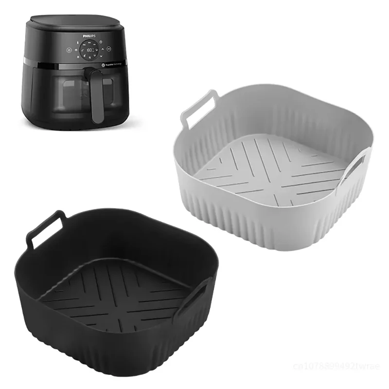 Moule Silicone Air Fryer Réutilisable 20cm Carré - Lot de 1