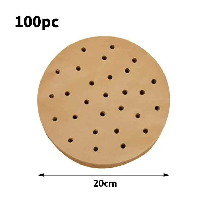 Papier Cuisson Air Fryer Jetable Antiadhésif Lot de 100 Pièces