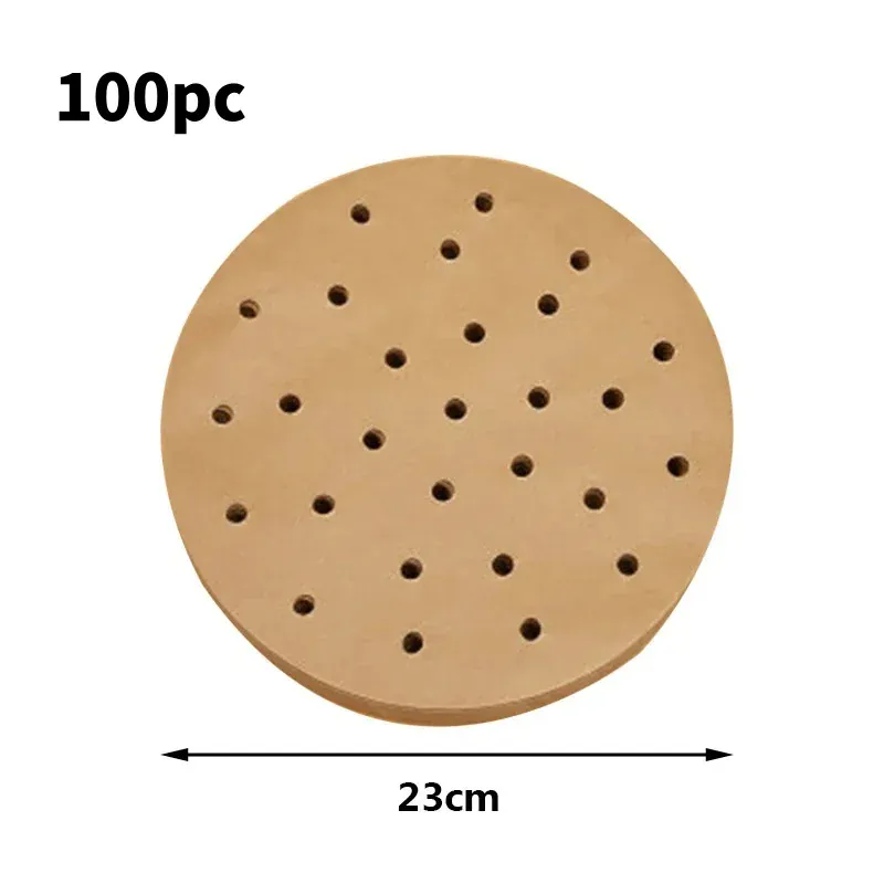 Papier Cuisson Air Fryer Jetable Antiadhésif Lot de 100 Pièces