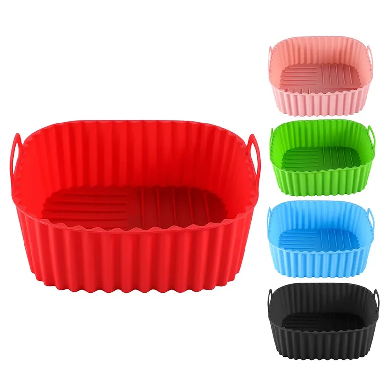 Moule Silicone Air Fryer Réutilisable Carré Haute Température