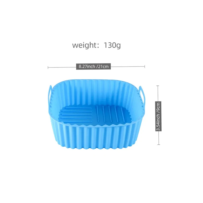 Moule Silicone Air Fryer Réutilisable Carré Haute Température