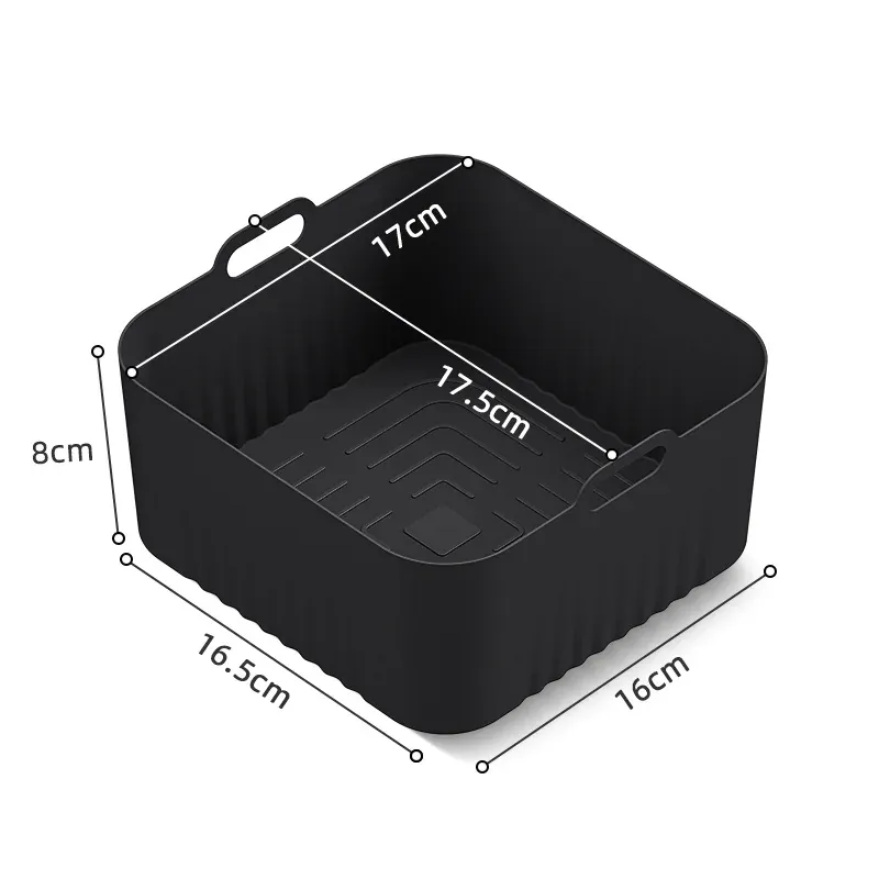 Moule Silicone Air Fryer Réutilisable Rond 17 cm - Lot de 2