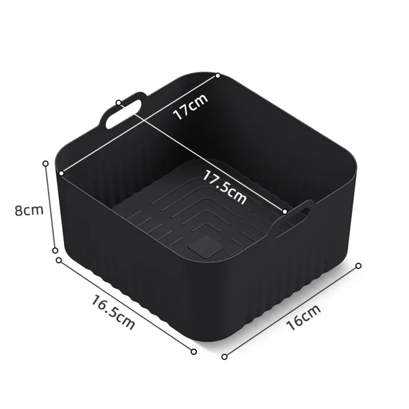 Moule Silicone Air Fryer Réutilisable Rond 17 cm - Lot de 2