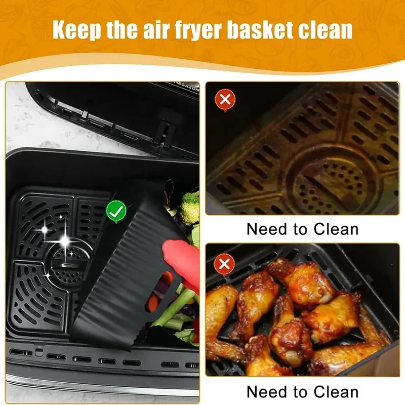 Moule Silicone Air Fryer Réutilisable Rond 17 cm - Lot de 2