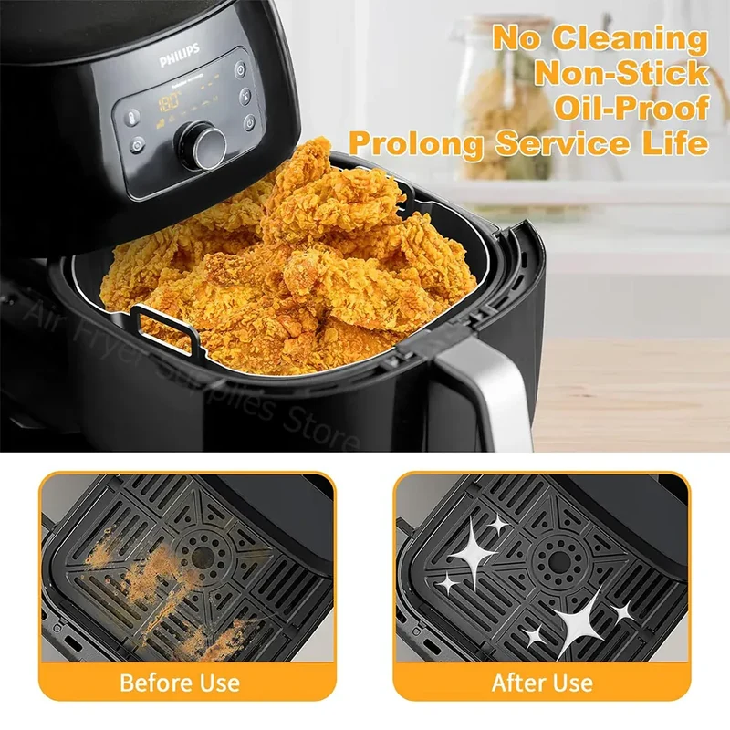 Moule Silicone Air Fryer Réutilisable Rond 19cm - Lot de 1 Pièce