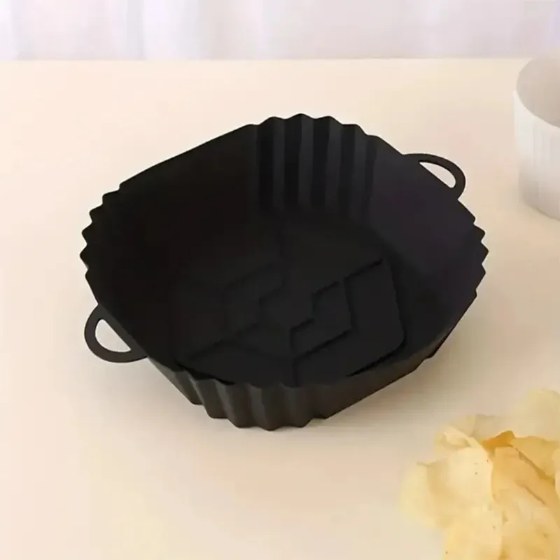 Moule Silicone Air Fryer Réutilisable Carré 20 cm Antiadhésif