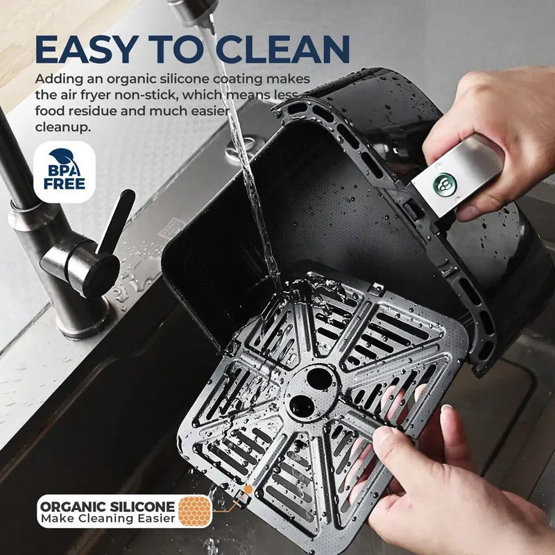 Air Fryer 5L Écran Tactile Hublot Visible 1700W