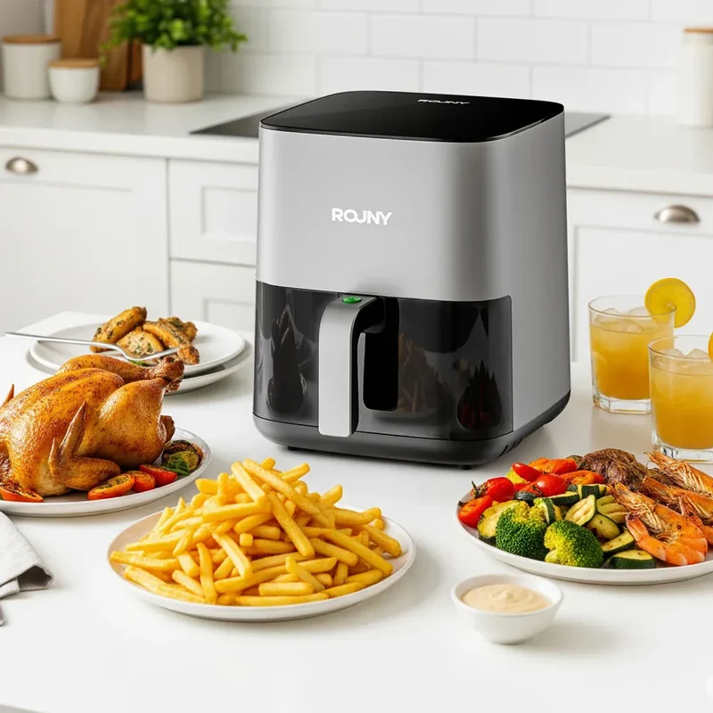 Air Fryer 5L Écran Tactile Hublot Visible 1700W
