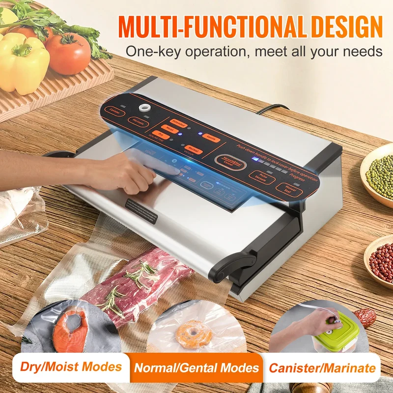 Machine Sous Vide Multifonctionnelle avec Cutter et Rouleau de Stockage